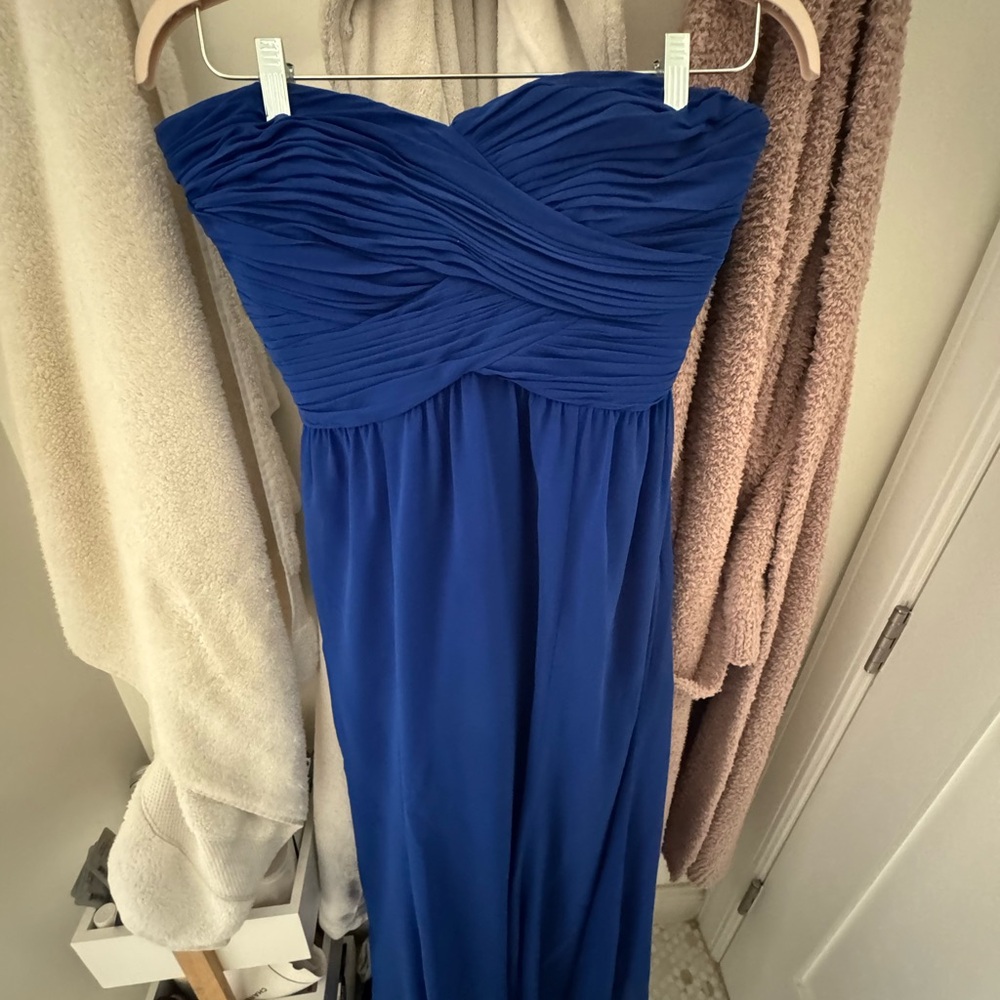 Ralph Lauren Strapless Royal Blue Dress